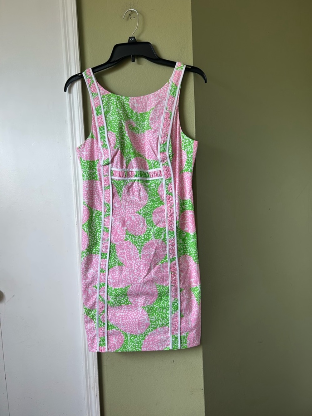 Lilly Pulitzer Pink & Green Floral Sleeveless Sheath Dress - Picture 6 of 11